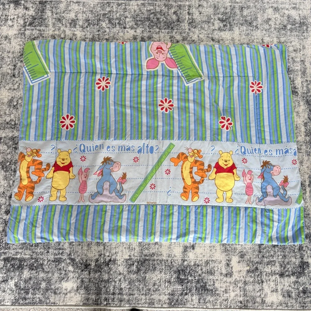 Disney Winnie the Pooh Spanish‎ Crib Comforter Baby 30x40